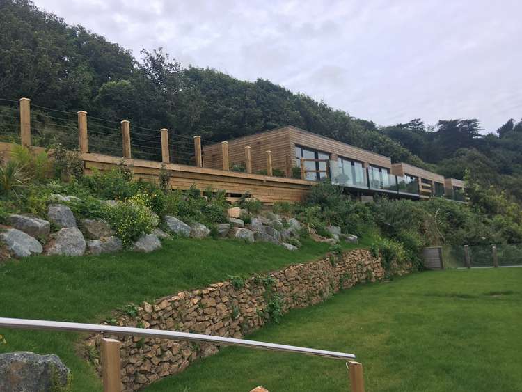 The newly constructed buildings at the Carbis Bay Hotel built without planning permission.