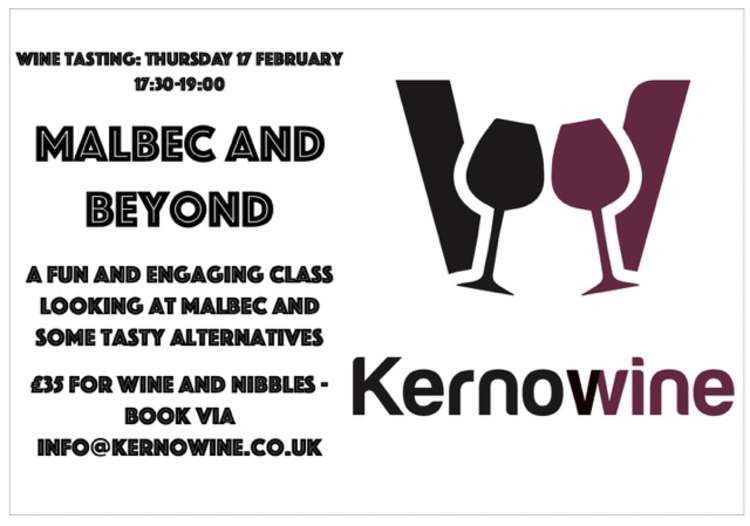 Wine tasting and nibbles at Kernowine this week.