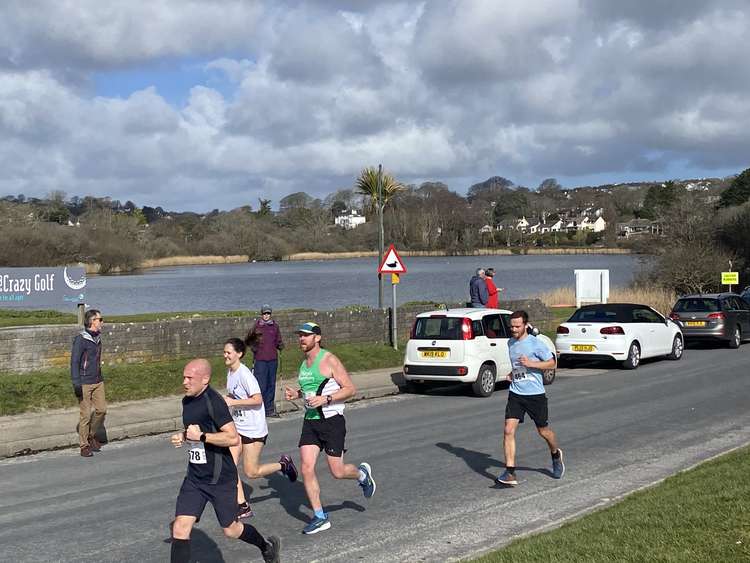 Falmouth Half marathon saw nearly 600 runners take part.