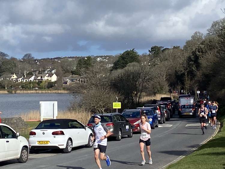 Falmouth Half marathon saw nearly 600 runners take part.