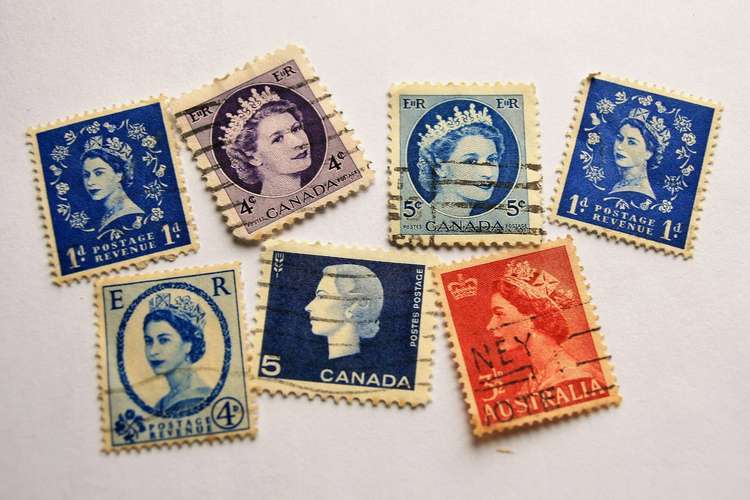 Lots of different dealers at the Stamp Fair this weekend.