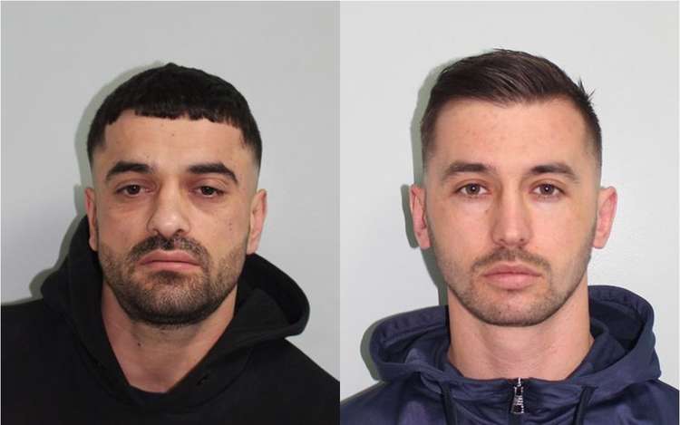 Viktor Kurtaj (left) and Illiaijan Dautaj (right) have been sentenced to 6 years 9 months in prison (Image: Kingston Police)