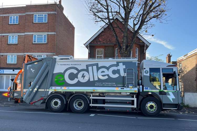 The zero-emission lorry could be the answer for Kingston rubbish collections (Image: Veolia)