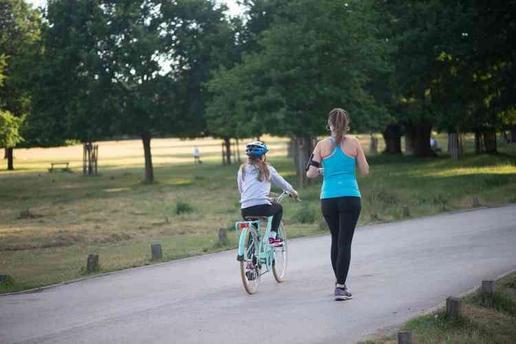 Many of Bushy Park roads have been car-free thanks to new measures