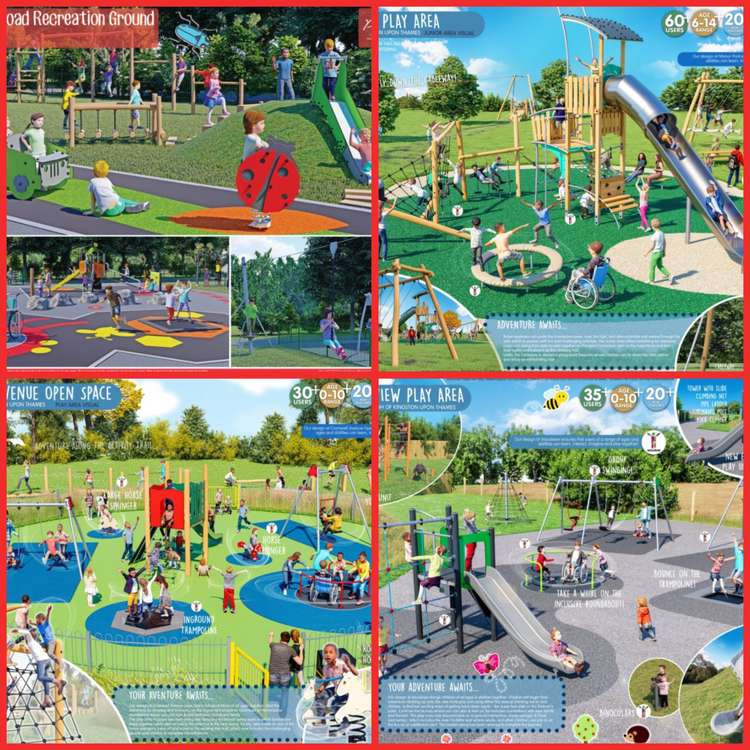 What the new playgrounds could look like (Images: Kingston Council)