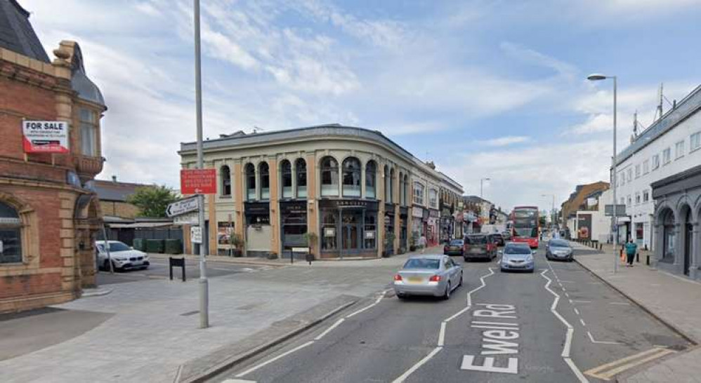 The traffic accident happened at the junction of Ewell Road with Langley Road in Surbiton (Image: Google Maps)