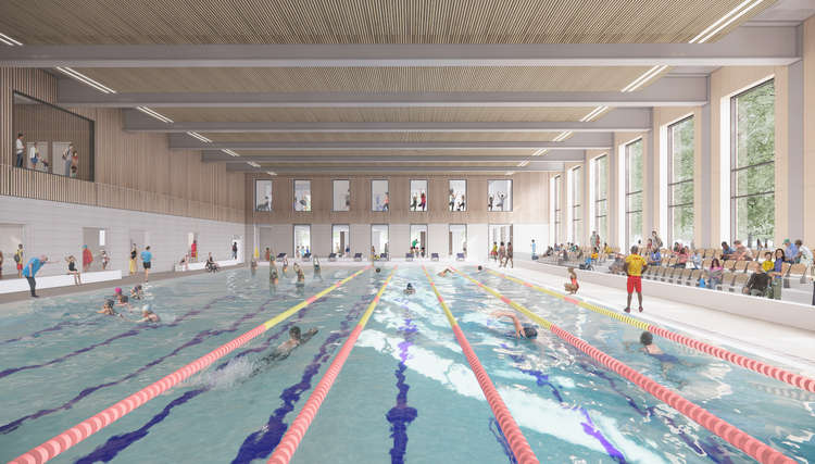 Designs for the new leisure centre (Image: Transform Kingston)