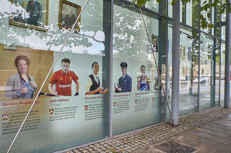 The school's Alumni Wall which passers-by can see on London Road (Image: Kingston Grammar School)