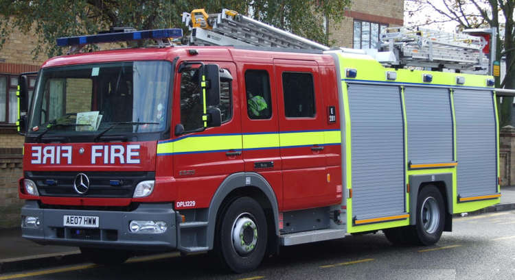 Firefighters were called to a flat fire on Kingston's Richmond Road