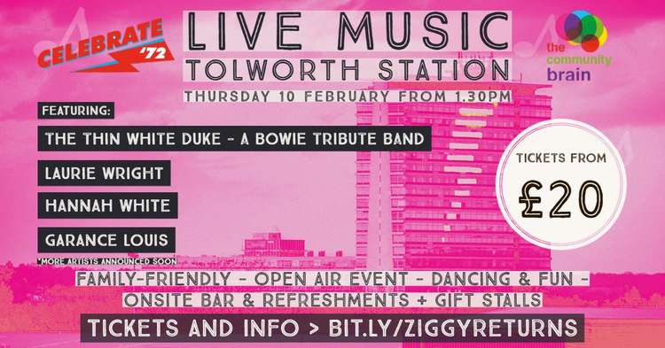 The music festival will take place at Tolworth Station and feature a tribute band