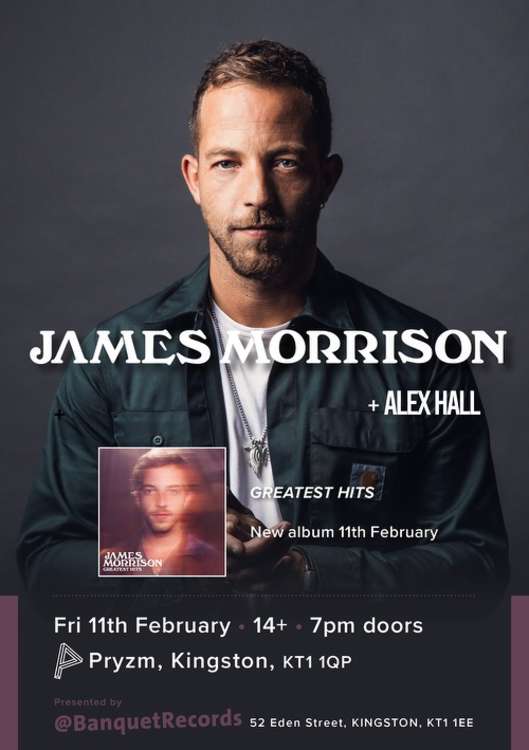 Singer-songwriter James Morrison will play Kingston Przym this Friday evening