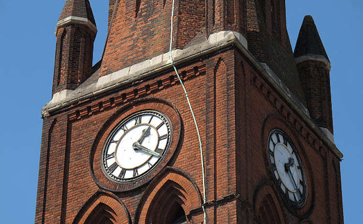 The clock at St Luke's Church Kingston has been turned off due to erratic chiming (Image: Stephen Craven / CC BY-SA 2.0)