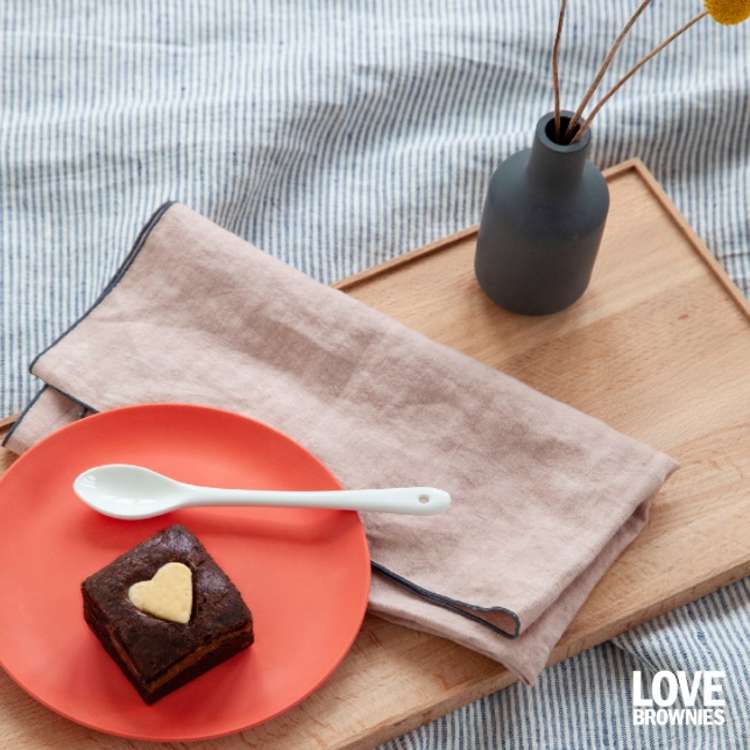 Each caramel fudge brownie is topped with a sweet shortbread heart (credit: Love Brownies)