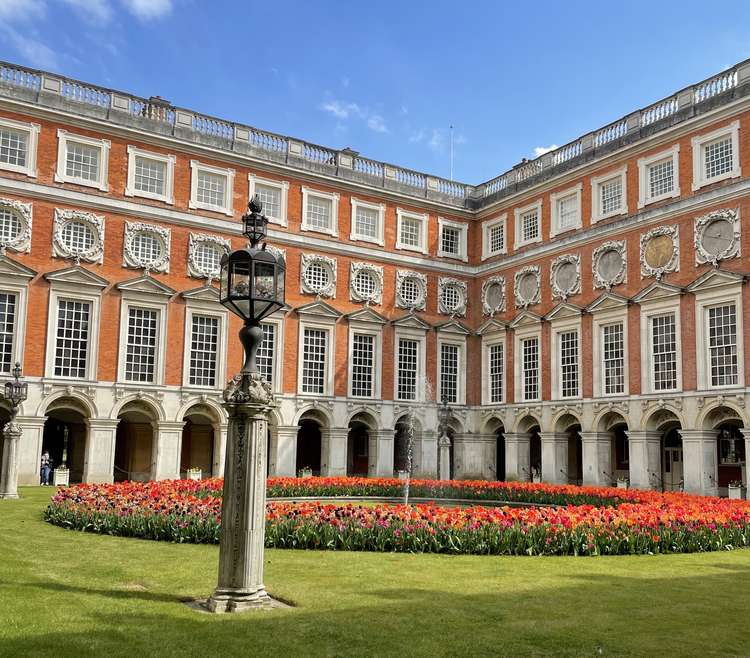 The tulip festival last year at Hampton Court Palace