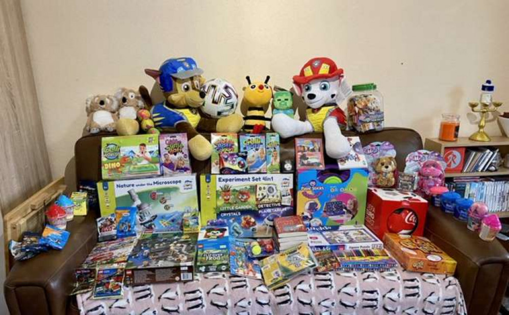 All these toys to give away as some wonderful surprises from Santa