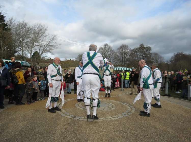 Cam Valley Morris men in action : Photo : Vickie Selway