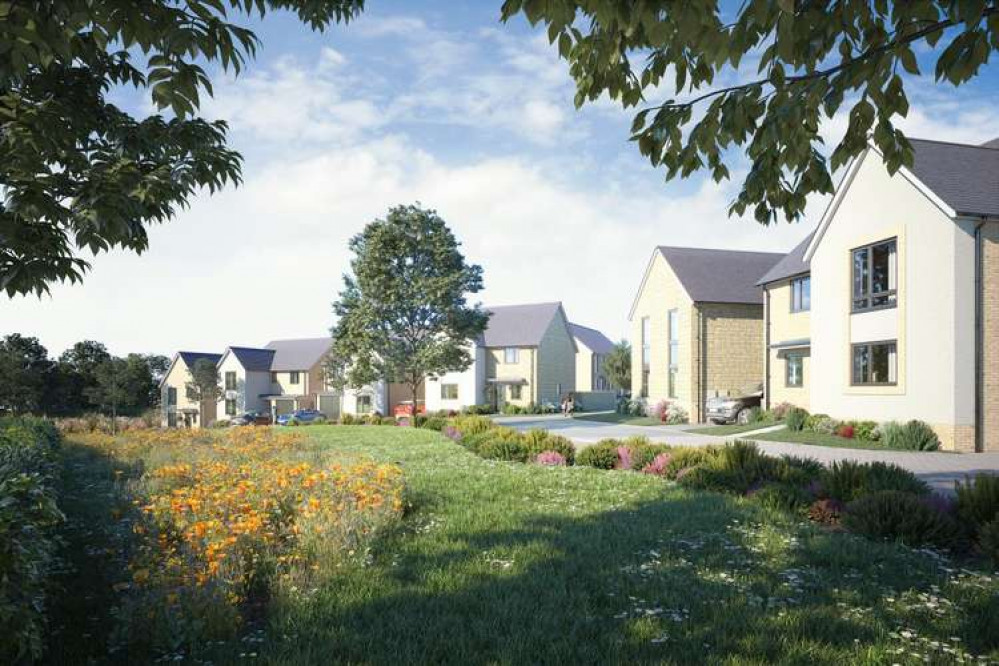 CGI of Curo's proposed new development on land at Underhill Farm, Midsomer Norton