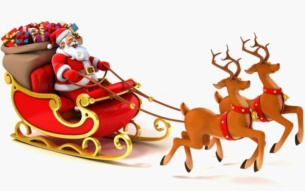 Santa and his reindeer will be travelling throughout the Ashby area