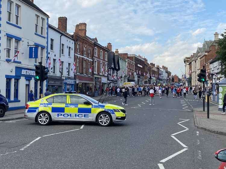 But these were the evening scenes following England's win over Germany