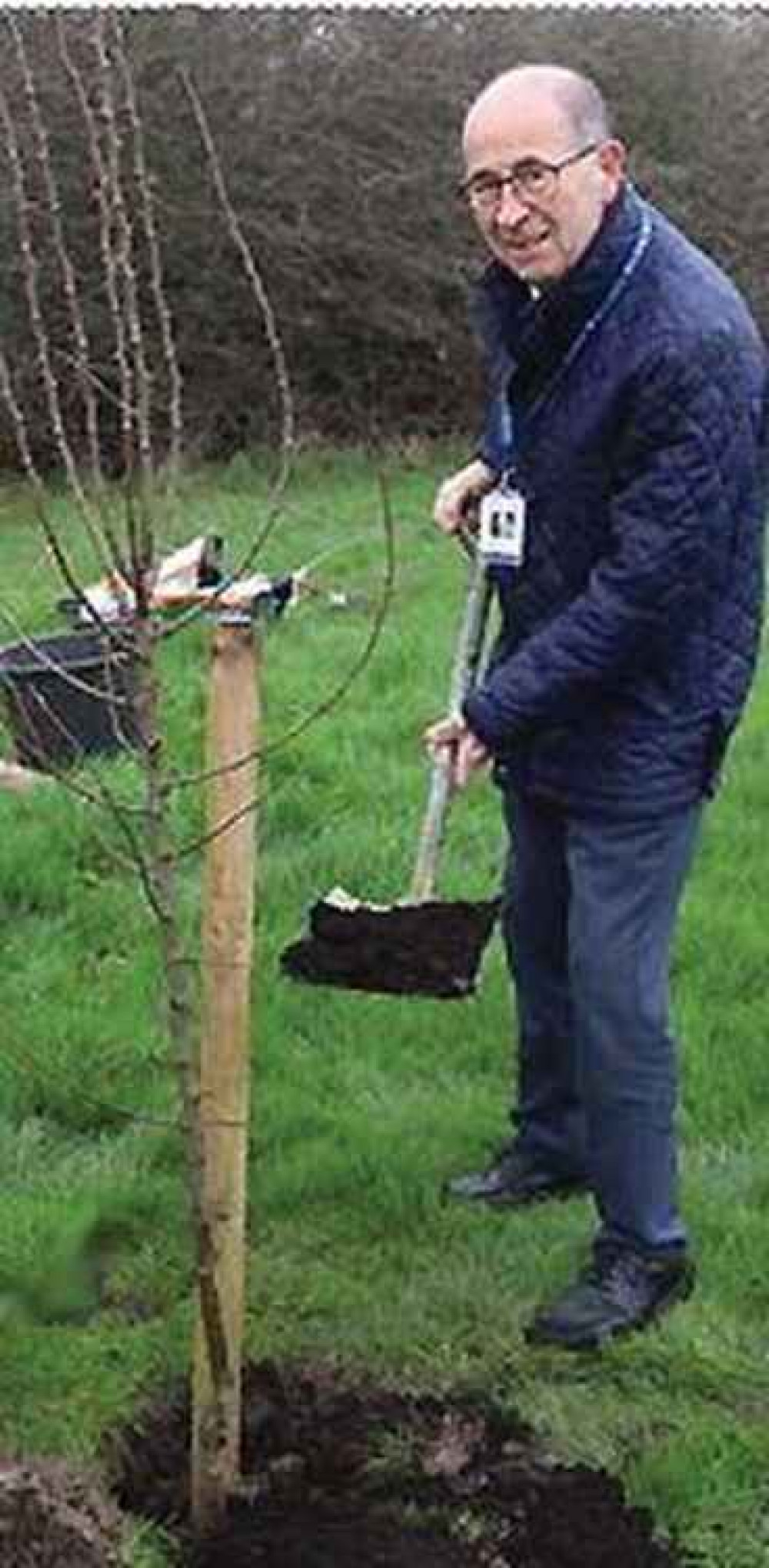 Cllr David Harrison and colleagues have promised a tree-planting initiative