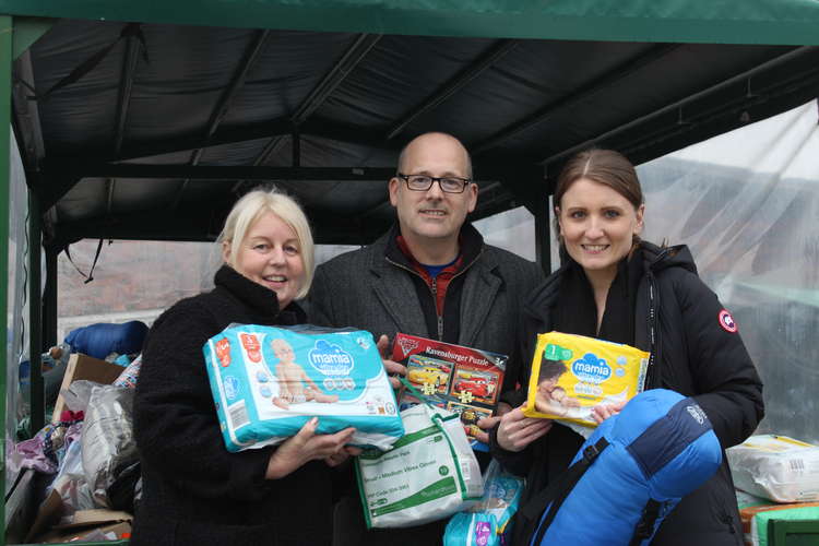 Louise and Kate of Congleton's Astbury Lane Nursery brought baby supplies.