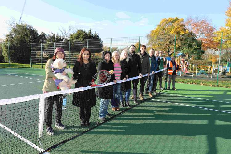 Improvements included the the refurbishment of the Feltham Park tennis courts, which are now open for business. (Image: London Borough of Hounslow)