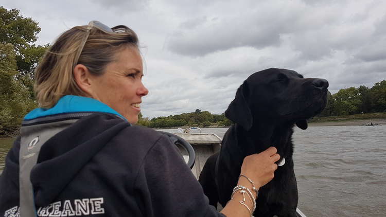 Miranda Keane - Head Junior Coach (and dog Henry). (Image: Ken Creighton)