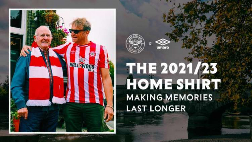 Brentford FC extend life-cycle of their current home kit for the 2022/23 season. (Image: Brentford Football Club)