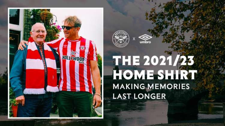 Brentford FC extend life-cycle of their current home kit for the 2022/23 season. (Image: Brentford Football Club)