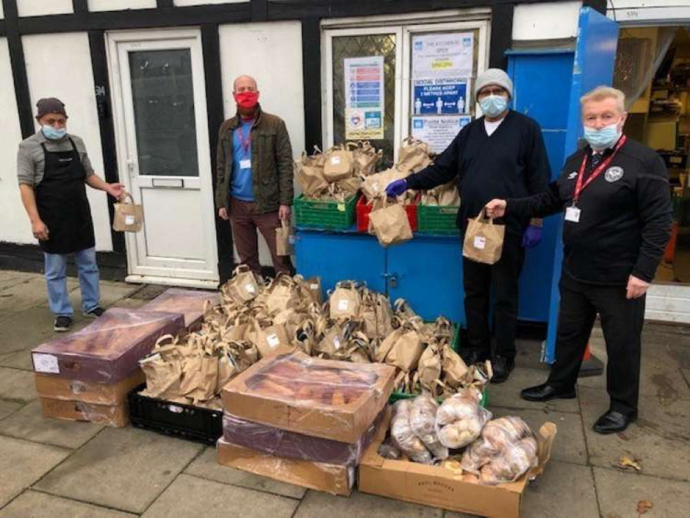 Food that would have gone to waste went to the The Muslim Hands Open Kitchen in Hounslow. (Image: Brentford FC)