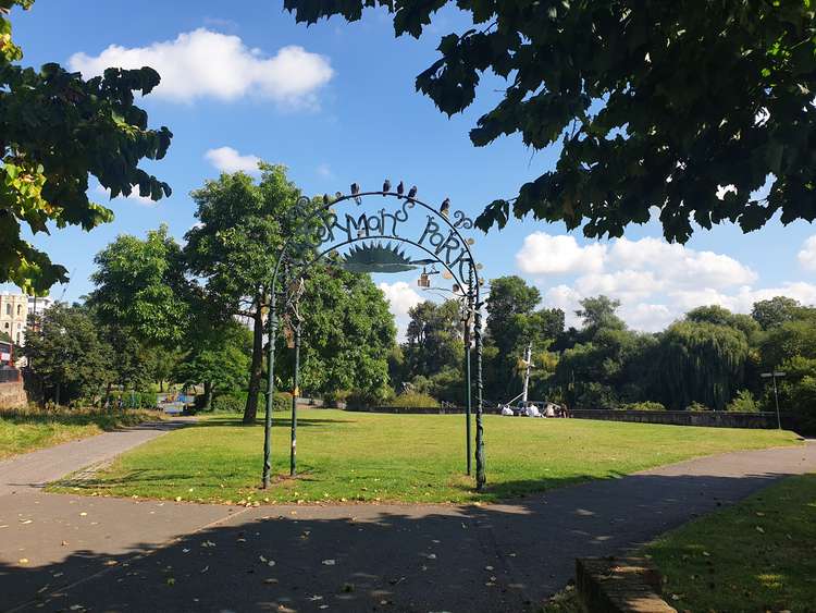 The park's famous arch, with its wind chimes crafted by local children, will be untouched.