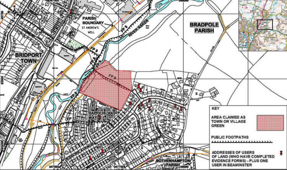 Application to register site on the edge of King Charles Estate at Bradpole as a village green has been delayed