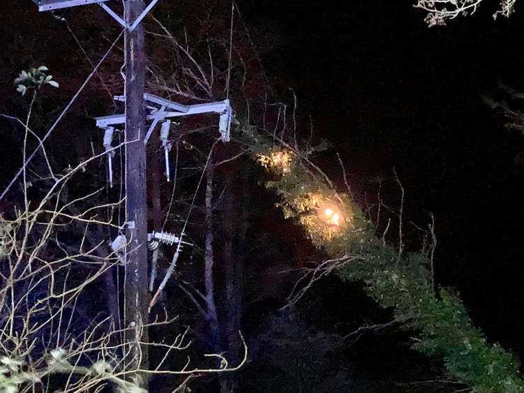 Transformer fire cuts off electricity to homes in Walditch (Image: Bridport Fire Station)