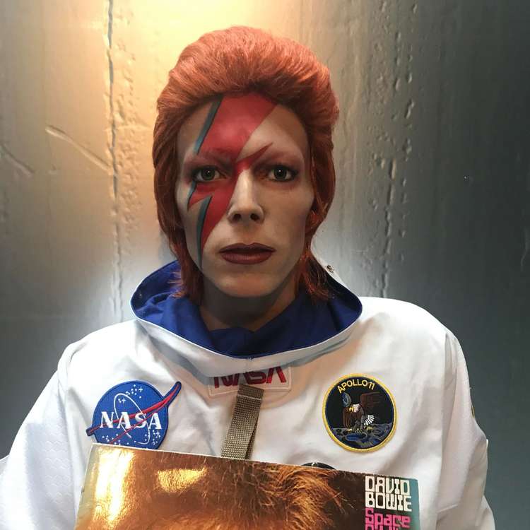 The David Bowie wax work at Clocktower Too