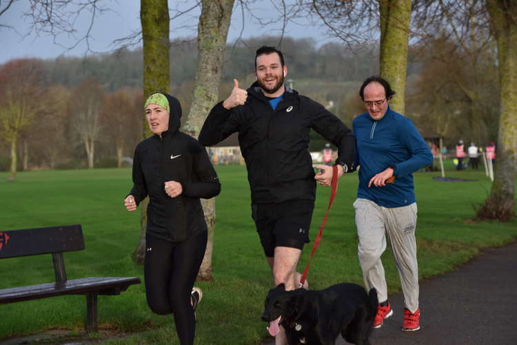 Bridport St Mary's parkrun on New Year's Day (Image: Tim Russ)