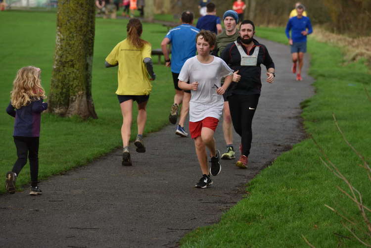 Bridport St Mary's parkrun on New Year's Day (Image: Tim Russ)