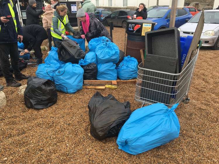 More than 115kg of litter was collected (Image: courtesy of Roy Beal)