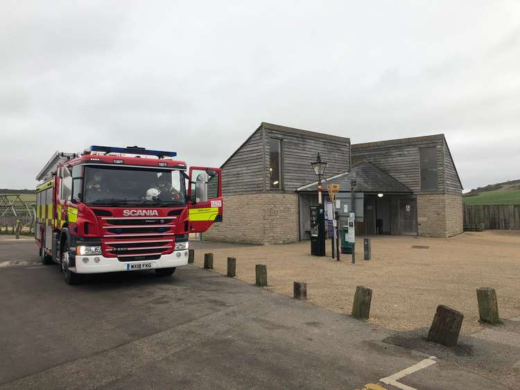 Police and fire service were called to West Bay toilets due to a silly prank