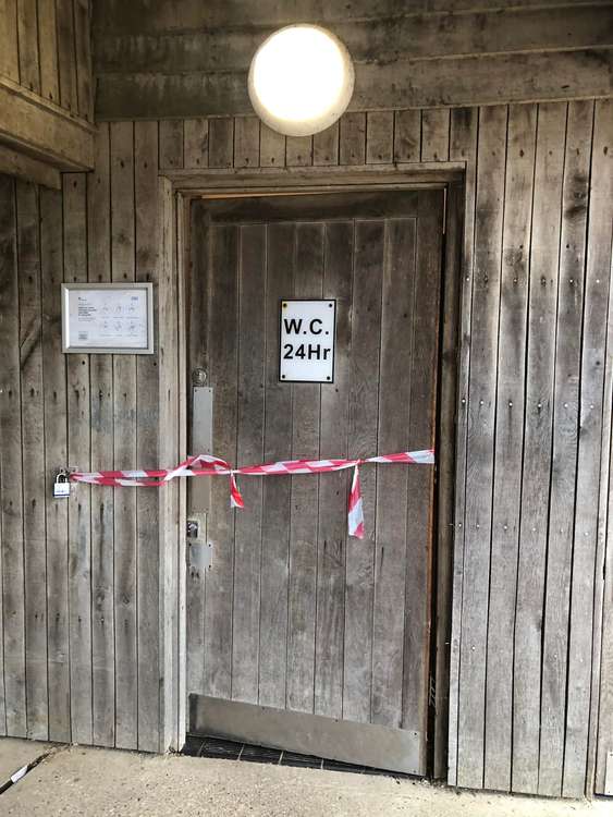 Police and fire service were called to West Bay toilets due to a silly prank