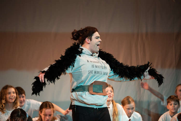 Talented students at the Sir John Colfox Academy perform Roald Dahl's Matilda (Image: Sam Rose Photography)