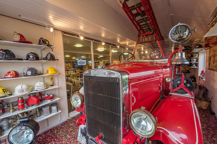 Just part of the fire engine display at Martin's Bar and Restaurant