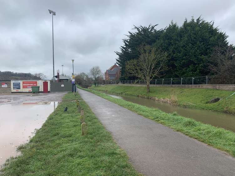 Start at the football club car park