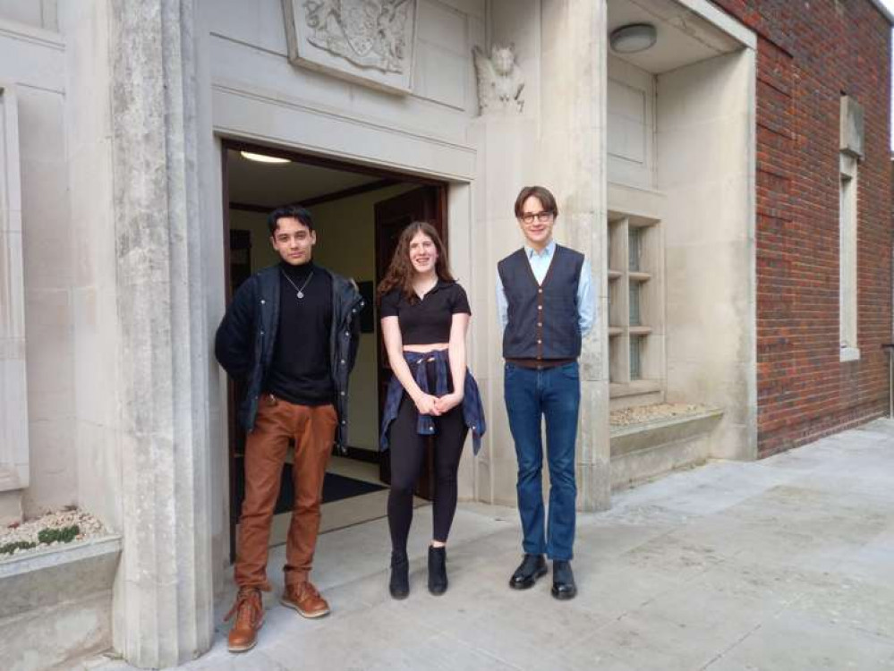 Newley elected member Stan, left, and deputies Saffi, centre, and Kerim