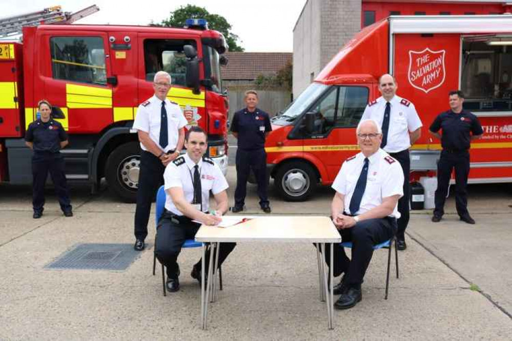 A Memorandum of Understanding is signed between Essex Fire and Rescue and the Salvation Army.