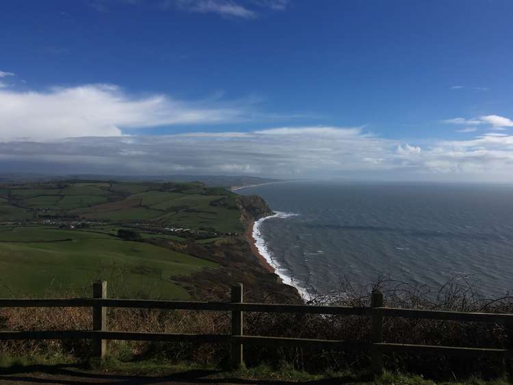 A three-mile Golden Cap route has been voted as one of the best walks in the UK