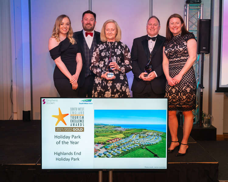 Highlands End Holiday Park received gold in Holiday Park of the Year (Image: Nick Williams Photographer)