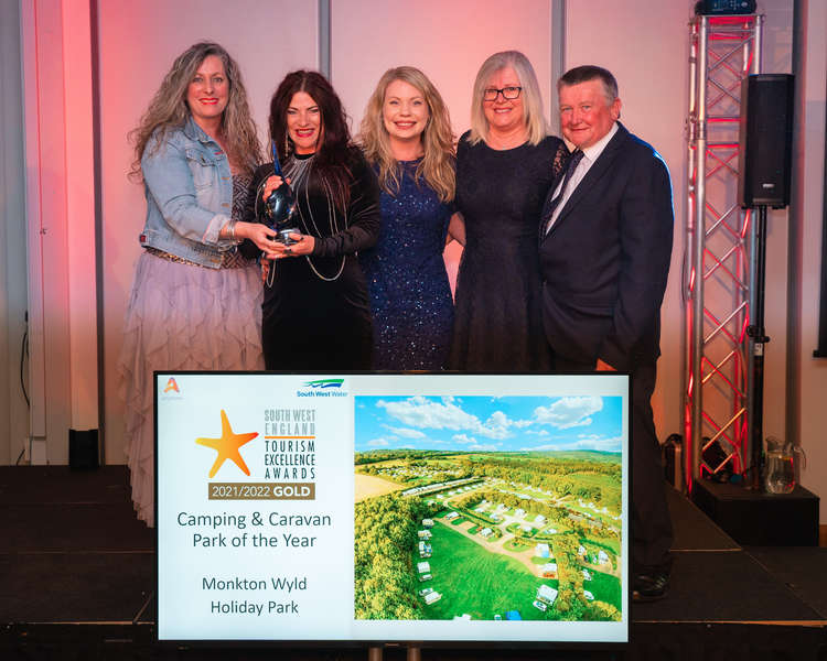 Monkton Wyld Holiday Park received gold for Camping and Caravanning Park of the Year (Image: Nick Williams Photographer)