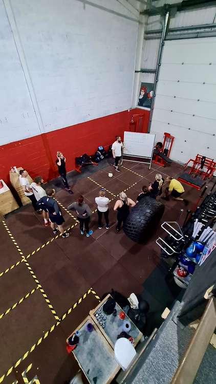 Matt teaching at Coalville CrossFit