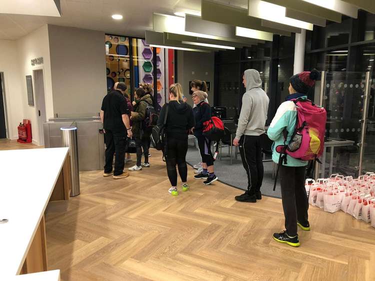 People were keen to use the facilities at 6am as the centre opened to the public for the first time. Photos: North West Leicestershire District Council