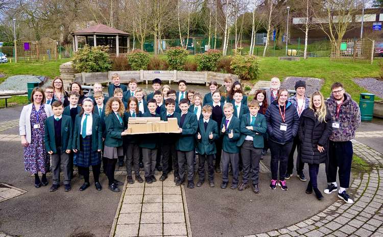 Children from Castle Rock School after their presentation